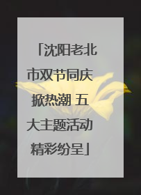 沈阳老北市双节同庆掀热潮 五大主题活动精彩纷呈