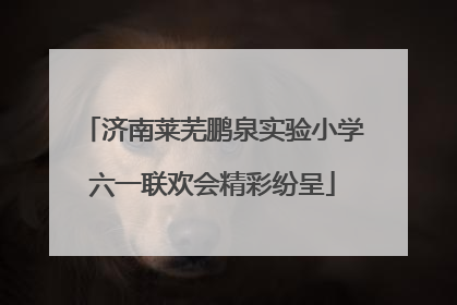济南莱芜鹏泉实验小学六一联欢会精彩纷呈