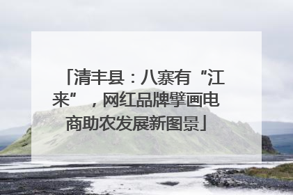 清丰县：八寨有“江来”，网红品牌擘画电商助农发展新图景