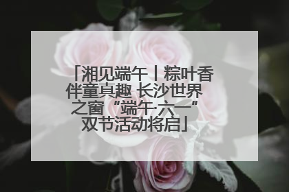 湘见端午丨粽叶香伴童真趣 长沙世界之窗“端午·六一”双节活动将启