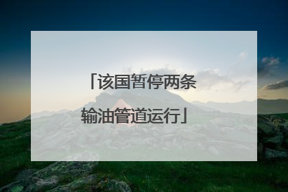 该国暂停两条输油管道运行