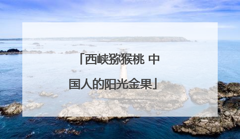 西峡猕猴桃 中国人的阳光金果