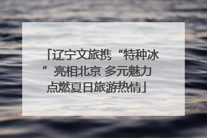 辽宁文旅携“特种冰”亮相北京 多元魅力点燃夏日旅游热情