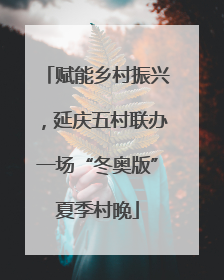 赋能乡村振兴，延庆五村联办一场“冬奥版”夏季村晚