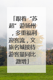跟着“苏超”游扬州，多重福利迎客流，文旅名城接待游客量同比激增