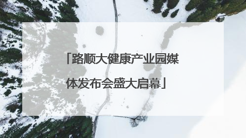 路顺大健康产业园媒体发布会盛大启幕