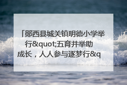 郧西县城关镇明德小学举行"五育并举助成长，人人参与逐梦行"庆六一活动