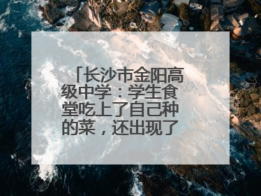 长沙市金阳高级中学：学生食堂吃上了自己种的菜，还出现了一批劳动能手
