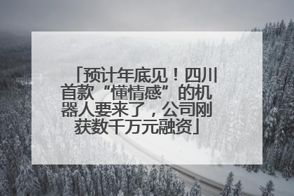 预计年底见！四川首款“懂情感”的机器人要来了，公司刚获数千万元融资