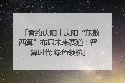 香约庆阳丨庆阳“东数西算”布局未来赛道：智算时代 绿色领航