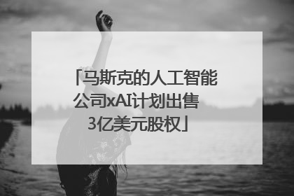 马斯克的人工智能公司xAI计划出售3亿美元股权