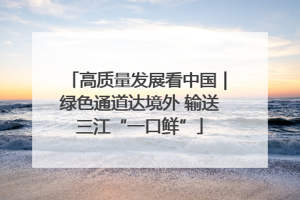 高质量发展看中国｜绿色通道达境外 输送三江“一口鲜”