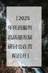 2025年托育服务高质量发展研讨会在普陀召开