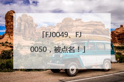 FJ0049、FJ0050，被点名！